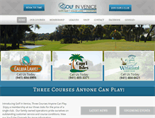 Tablet Screenshot of golfinvenice.com